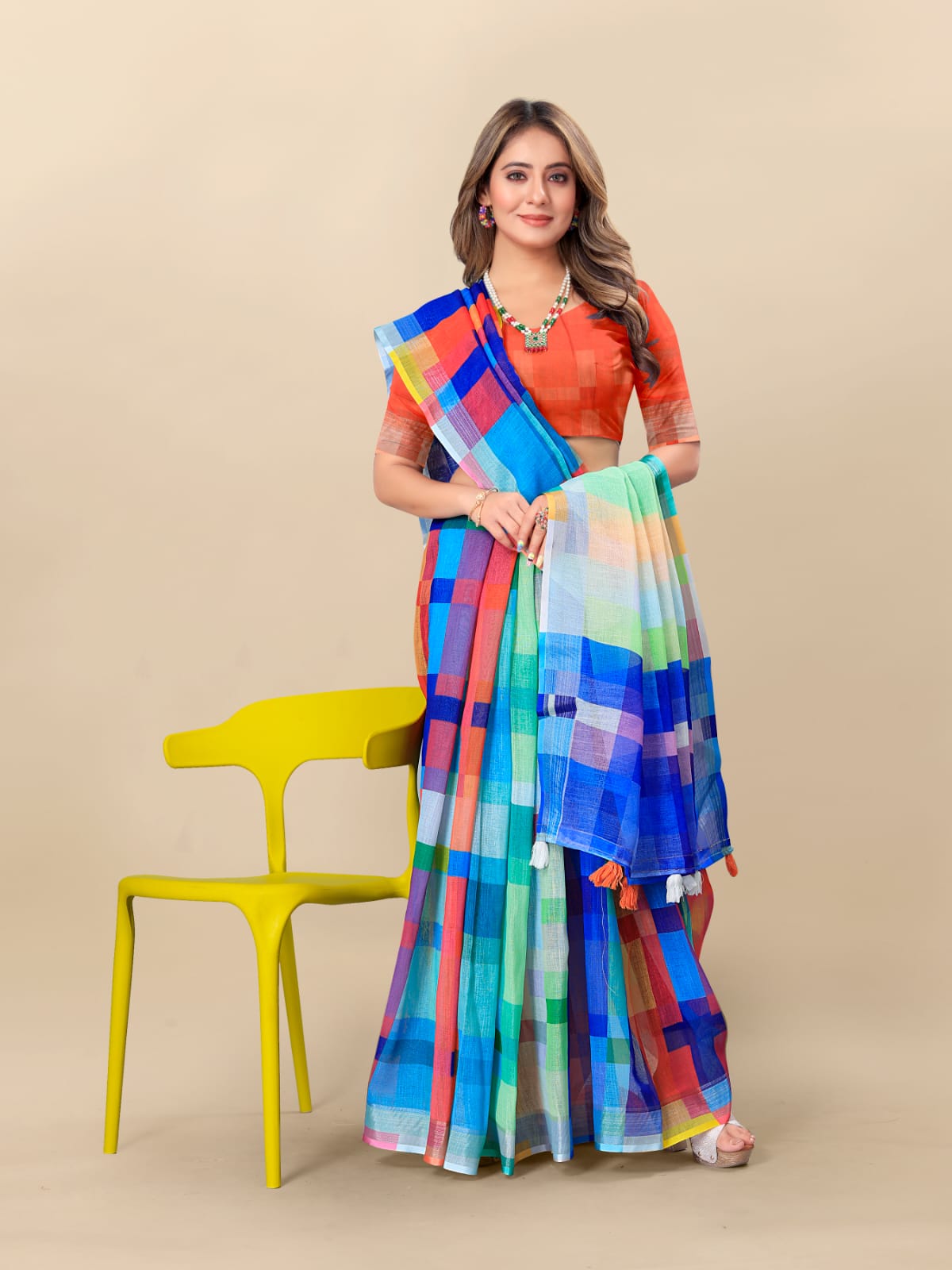 Shree Radha Raman Trendz Linen Digital Printed Saree Catalog 